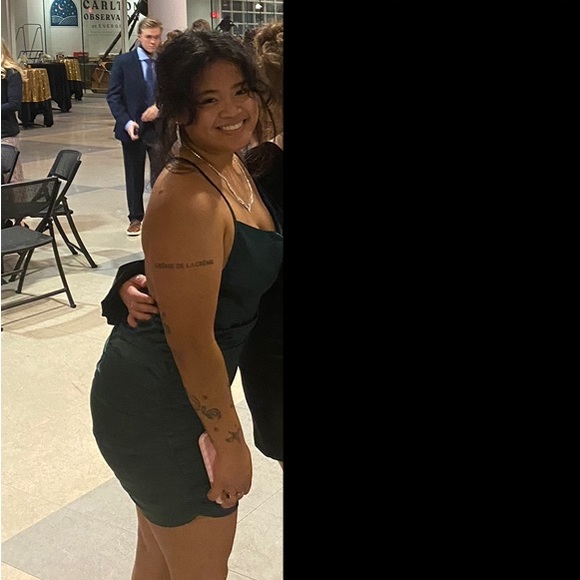 Shein Satin Backless Dress - Picture 3 of 4